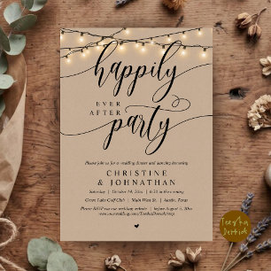 Invitation Fête de Mariage Pour Toujours, Échange de Vœux de 