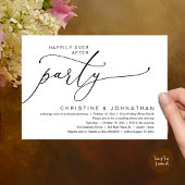 Invitation Fête de mariage "Pour toujours heureux", Dîner de