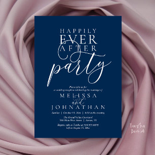 Invitation Fête de Mariage Pour Toujours, Mariage Élégant et