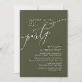 Invitation Fête de Mariage Pour Toujours, Réception de Dîner (Devant)