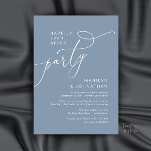 Invitation Fête de Mariage Pour Toujours, Réception de Dîner