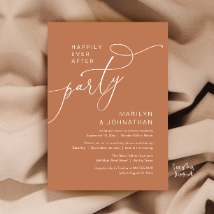 Invitation Fête de Mariage Pour Toujours, Réception de Dîner