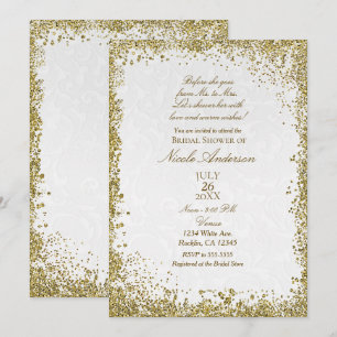 Invitation Fête de mariage Princesse Blanc Broderie Anglaise