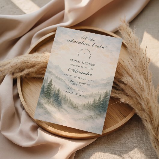 Invitation Fête de mariage : Que l'aventure commence