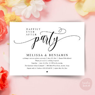 Invitation Fête de Mariage, Réception Moderne Minimaliste
