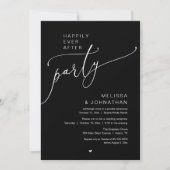 Invitation Fête de mariage Romance Réception de mariage Après (Devant)