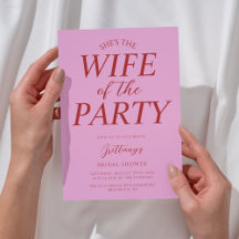 Fête de mariage rose « Femme de la fête »