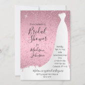 Invitation Fête de mariage rose pâle - (Devant)