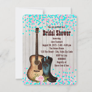 Invitation Fête de mariage rustique à la campagne