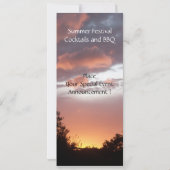 INVITATION FÊTE DE MARIAGE RUSTIQUE AVEC DES TOURNESOLS ET CO (Dos)