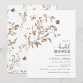 Invitation Fête de mariage rustique bohème (Devant / Derrière)