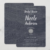 Invitation Fête de Mariage Rustique Moderne avec Grain de Boi (Devant / Derrière)