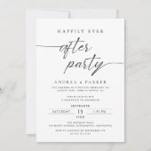 Invitation Fête de mariage simple et heureux (Devant)