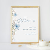 Invitation Fête de mariage Something Blue Wildflower