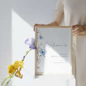 Invitation Fête de mariage Something Blue Wildflower