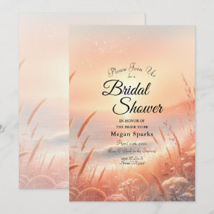Invitation Fête de mariage sur la plage de Golden Sunset Mead