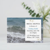 Invitation Fête de mariage sur la plage et l'océan (Debout devant)