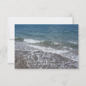 Invitation Fête de mariage sur la plage et l'océan (Dos)