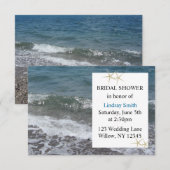 Invitation Fête de mariage sur la plage et l'océan (Devant / Derrière)
