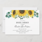 Invitation Fête de mariage Tournesol et Points (Devant)