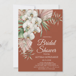 Invitation Fête de mariage tropicale aquarelle florale