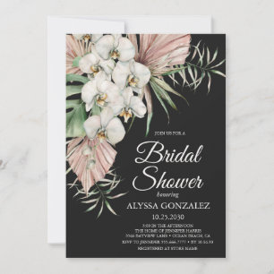 Invitation Fête de mariage tropicale aquarelle florale