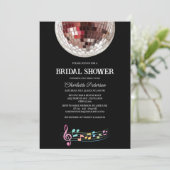 Invitation Fête de mariage unique rétro disco (Debout devant)