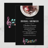 Invitation Fête de mariage unique rétro disco (Devant / Derrière)