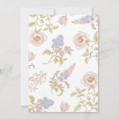 Invitation Fête de mariage vintage Garden (Dos)