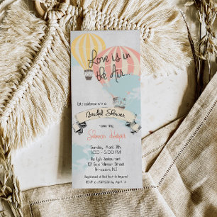 Invitation Fête de Mariée en Montgolfière