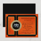 Invitation Fête de masquerade Halloween (Devant / Derrière)