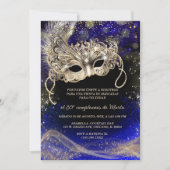 Invitation Fête de Masques 30 Ans Anniversaire (Devant)