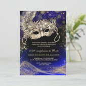 Invitation Fête de Masques 30 Ans Anniversaire (Debout devant)