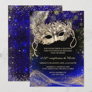 Invitation Fête de Masques 30 Ans Anniversaire