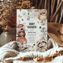 Fête de Naissance: Adorables Amis de la Forêt