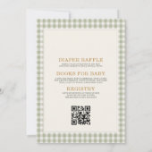 Invitation Fête de Naissance Animaux de la Ferme de la Barnya (Dos)