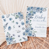 Invitation Fête de naissance Baby Boy in Bloom