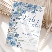 Invitation Fête de naissance Baby Boy in Bloom