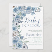 Invitation Fête de naissance Baby Boy in Bloom (Devant)