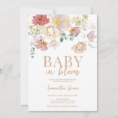 Invitation Fête de Naissance Baby in Bloom (Devant)