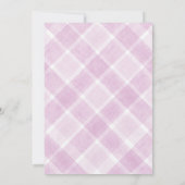 Invitation Fête de naissance bébé 006 Gingham Aquarelle Oisea (Dos)