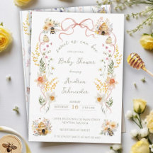 Fête de Naissance Bébé Douce Comme une Abeille Aqu