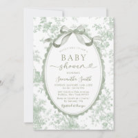 Fête de naissance bébé fille ruban toile de Jouy v