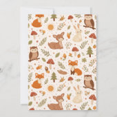 Invitation Fête de naissance Boho Forestière | Animaux de la (Dos)