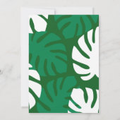 Invitation Fête de naissance Boho Jungle Baby (Dos)