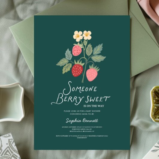 Invitation Fête de Naissance Bouquet de Fleurs de