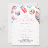 Invitation Fête de naissance Candy Land Sweets Bébé (Devant)
