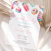 Invitation Fête de naissance Candy Land Sweets Bébé