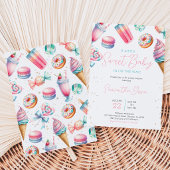 Invitation Fête de naissance Candy Land Sweets Bébé