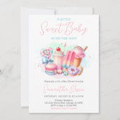 Invitation Fête de naissance Candy land Sweets Bébé (Devant)
